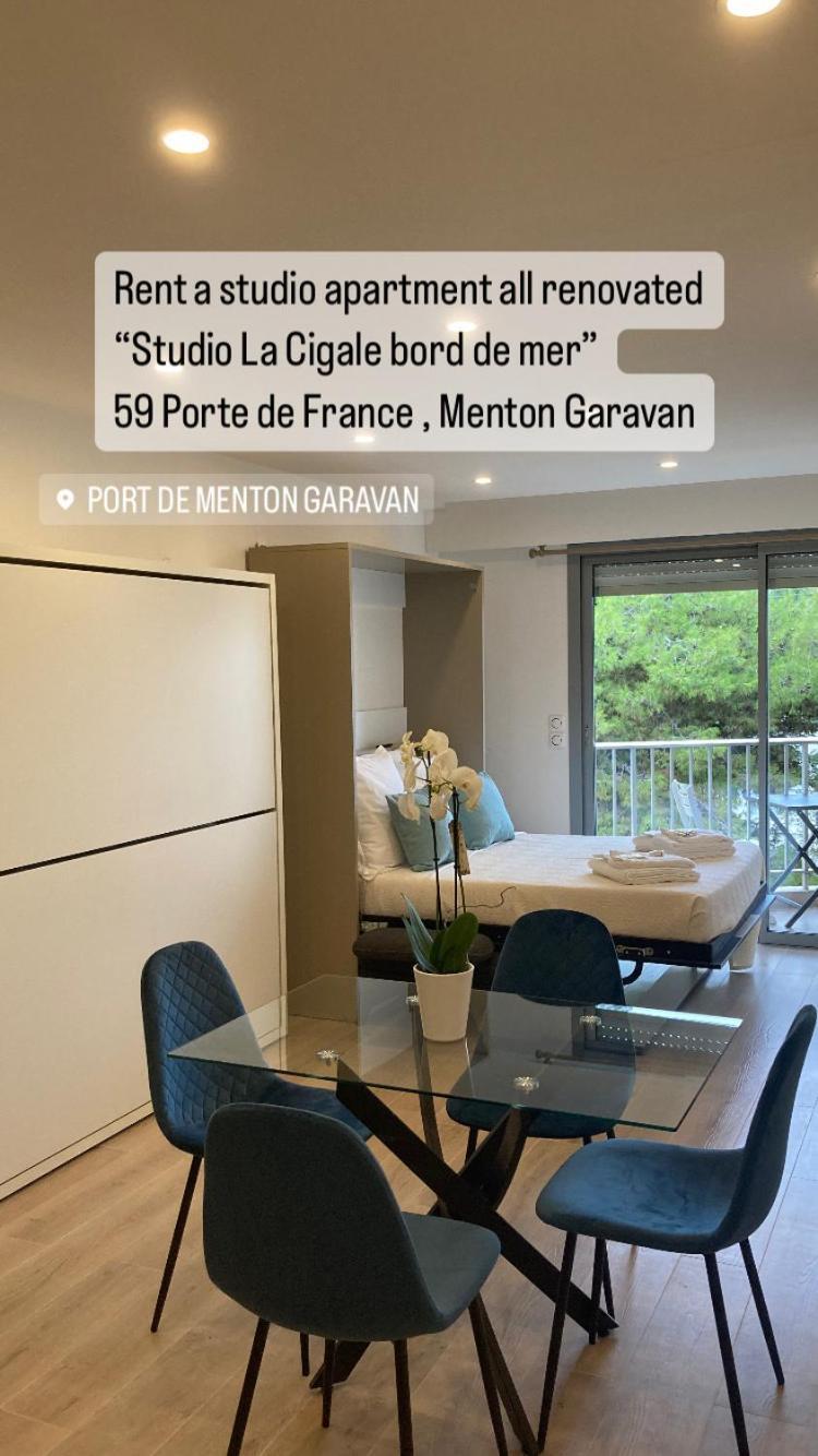 Studio Villa La Cigale Avec Grande Terrasse Menton Exteriör bild